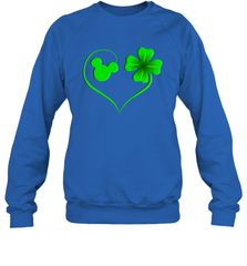 Mickey mouse and four leaf clover St Patricks Day Sweatshirt - kambletee