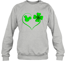Mickey mouse and four leaf clover St Patricks Day Sweatshirt - kambletee