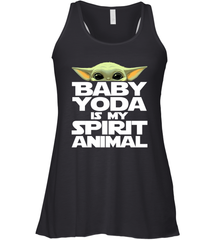 Baby Yoda Is My Spirit Animal Racerback Tank - kambletee