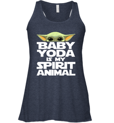 Baby Yoda Is My Spirit Animal Racerback Tank - kambletee