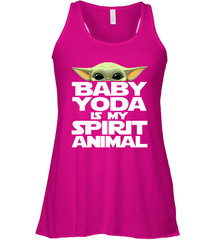 Baby Yoda Is My Spirit Animal Racerback Tank - kambletee