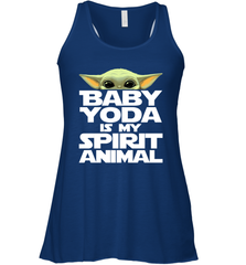 Baby Yoda Is My Spirit Animal Racerback Tank - kambletee