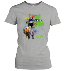 Harley Quinn Seattle Seahawks Of Prey Women's T-Shirt - kambletee