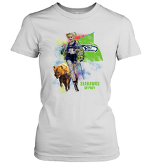 Harley Quinn Seattle Seahawks Of Prey Women's T-Shirt - kambletee