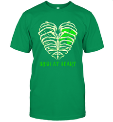 Irish at heart St Patricks Day Men's T-Shirt - kambletee