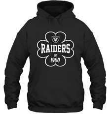 Patrick's Day Shamrock For Las Vegas Raiders Fans Hoodie - kambletee