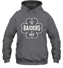 Patrick's Day Shamrock For Las Vegas Raiders Fans Hoodie - kambletee