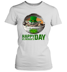 Baby Yoda Happy St Patrick's Day Women's T-Shirt - kambletee