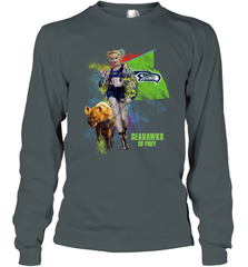 Harley Quinn Seattle Seahawks Of Prey Long Sleeve T-Shirt - kambletee