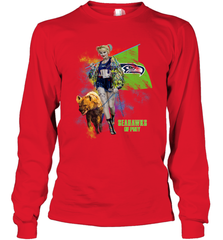 Harley Quinn Seattle Seahawks Of Prey Long Sleeve T-Shirt - kambletee