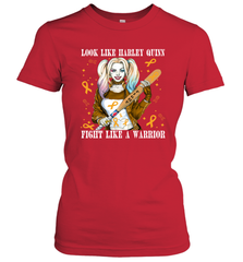 Harley Quinn Fight Like A Warrior Appendix Cancer Awareness Women's T-Shirt - kambletee