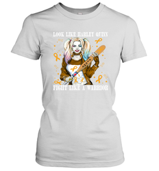 Harley Quinn Fight Like A Warrior Appendix Cancer Awareness Women's T-Shirt - kambletee
