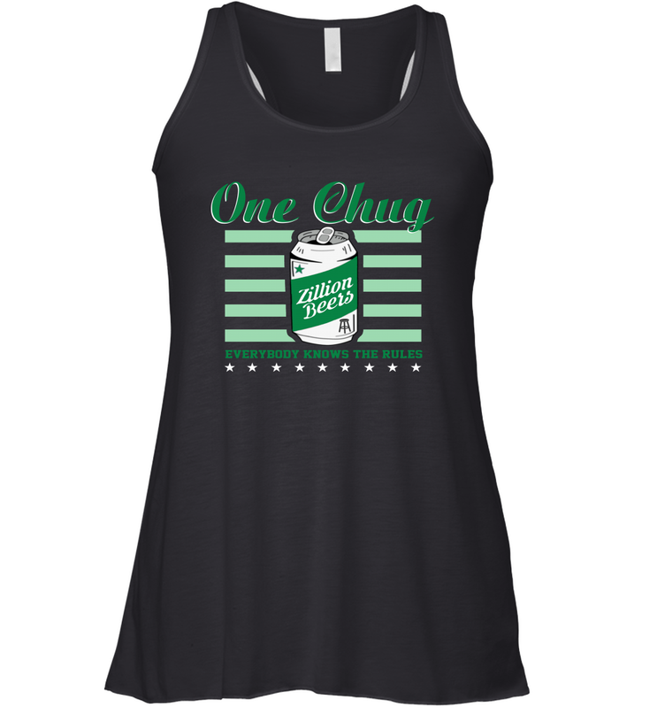 ONE CHUG ST PADDY'S DAY POCKET Racerback Tank - kambletee