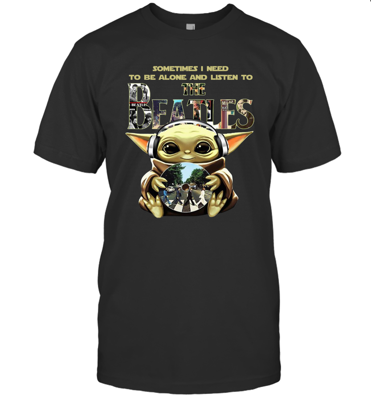 Baby Yoda I Need To Be Alone And Listen To The Beatles Men's T-Shirt - kambletee