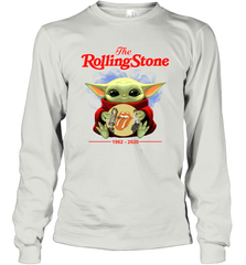 Star Wars Baby Yoda hug The Rolling Stones band 1962 2020 Long Sleeve T-Shirt - kambletee