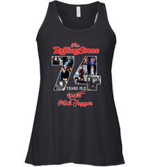 The Rolling Stones 74 Years Old signature Mick Jagger Racerback Tank - kambletee