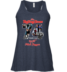The Rolling Stones 74 Years Old signature Mick Jagger Racerback Tank - kambletee