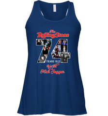 The Rolling Stones 74 Years Old signature Mick Jagger Racerback Tank - kambletee