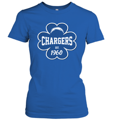 Patrick's Day Shamrock For Los Angeles Chargers Fans Women's T-Shirt - kambletee