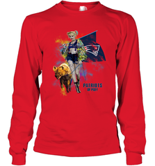 Harley Quinn New England Patriots Of Prey Long Sleeve T-Shirt - kambletee