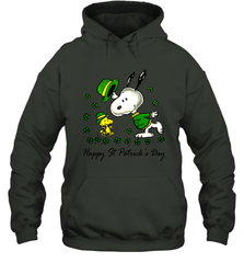 Snoopy and Woodstock Erin go beagle Happy Patricks Day Hoodie - kambletee
