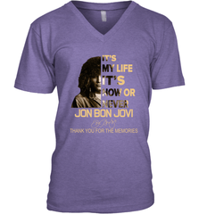 It's My Life It's Now Or Never Jon Bon Jovi Men's V-Neck - kambletee