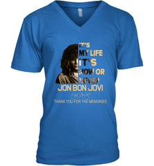 It's My Life It's Now Or Never Jon Bon Jovi Men's V-Neck - kambletee