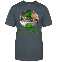 Baby Yoda Happy St Patrick's Day Men's T-Shirt - kambletee