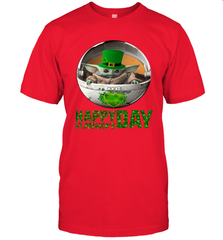 Baby Yoda Happy St Patrick's Day Men's T-Shirt - kambletee