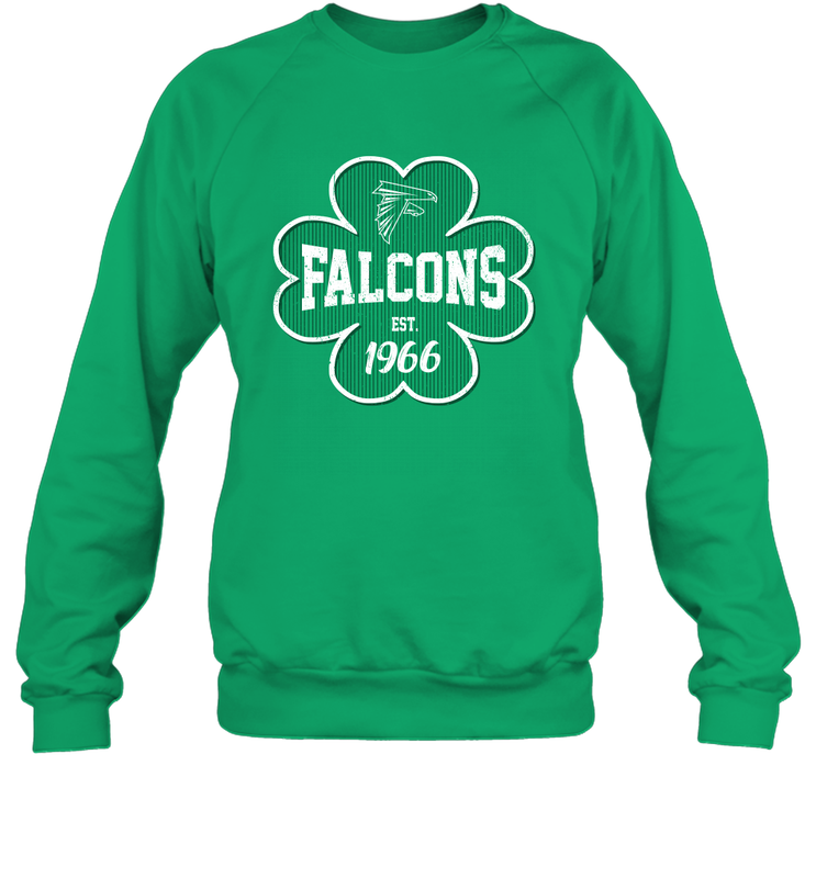 Patrick's Day Shamrock For Atlanta Falcons Fans Sweatshirt - kambletee