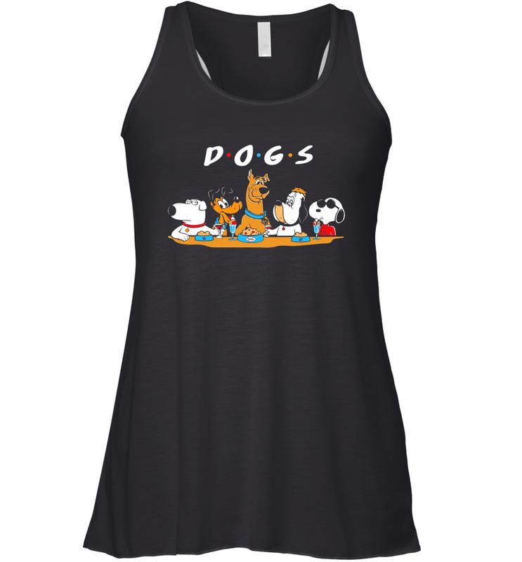 Snoopy and Dogs Friends TV show Racerback Tank - kambletee