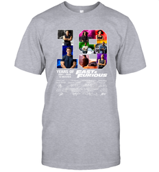 19 years of Fast and Furious 2001 2020 10 movies signatures Men's T-Shirt - kambletee