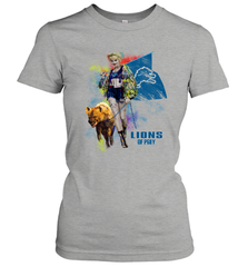 Harley Quinn Detroit Lions Of Prey Women's T-Shirt - kambletee