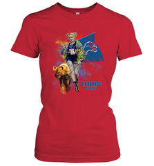 Harley Quinn Detroit Lions Of Prey Women's T-Shirt - kambletee