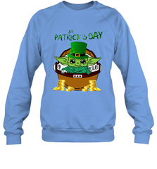 Baby Yoda The Mandalorian Happy St Patrick's Day Sweatshirt - kambletee
