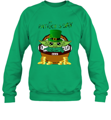 Baby Yoda The Mandalorian Happy St Patrick's Day Sweatshirt - kambletee