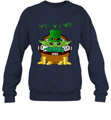 Baby Yoda The Mandalorian Happy St Patrick's Day Sweatshirt - kambletee