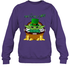 Baby Yoda The Mandalorian Happy St Patrick's Day Sweatshirt - kambletee