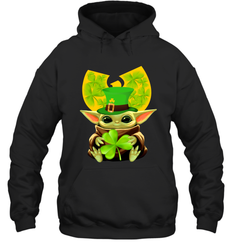 Wu Tang Clan baby Yoda hug Irish clover Hoodie - kambletee