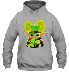 Wu Tang Clan baby Yoda hug Irish clover Hoodie - kambletee