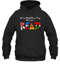 Oh the places you'll go when you read Dr Seuss Grinch Hoodie - kambletee