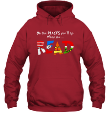 Oh the places you'll go when you read Dr Seuss Grinch Hoodie - kambletee