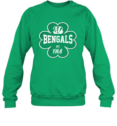 Patrick's Day Shamrock For Cincinnati Bengals Fans Sweatshirt - kambletee
