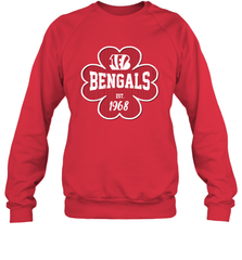 Patrick's Day Shamrock For Cincinnati Bengals Fans Sweatshirt - kambletee