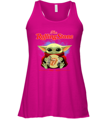 Star Wars Baby Yoda hug The Rolling Stones band 1962 2020 Racerback Tank - kambletee