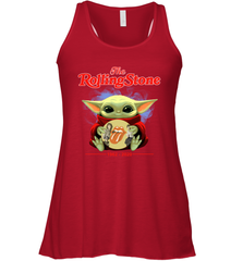 Star Wars Baby Yoda hug The Rolling Stones band 1962 2020 Racerback Tank - kambletee