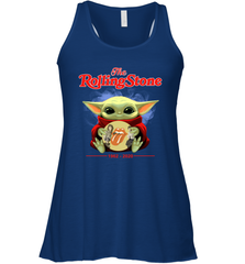 Star Wars Baby Yoda hug The Rolling Stones band 1962 2020 Racerback Tank - kambletee