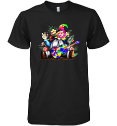 Gnome playing guitar St Patrick's Day Premium Men's T-Shirt - kambletee