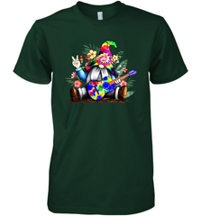 Gnome playing guitar St Patrick's Day Premium Men's T-Shirt - kambletee