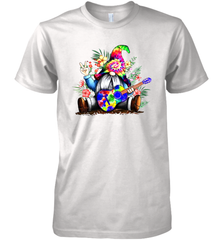 Gnome playing guitar St Patrick's Day Premium Men's T-Shirt - kambletee